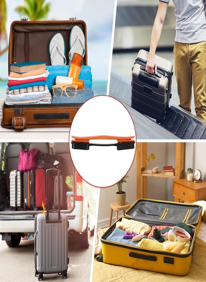 TIXIPEM Luggage Replacement Handle [2PCS] -Plastic Handle Grip Carry Strap with Screws for Suitcase & Luggage & Box Case - [Orange-8.5IN] Flexible Strap Grip Repair Parts - Image 2